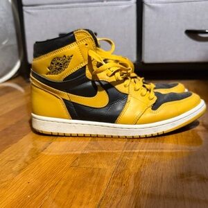 Jordan Yellow and Black Sneakers